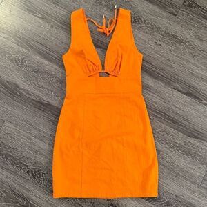 Runaway Natalia Mini Dress in Tangerine New